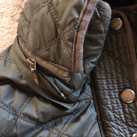 Olive Quilted Jacket - Picture 6 of 8